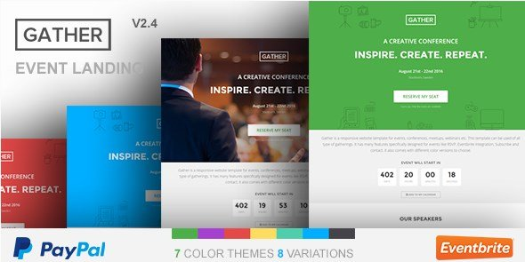 GATHER – EVENT & CONFERENCE WP LANDING PAGE THEME